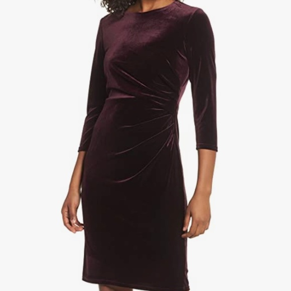 Eliza J Velvet Sheath Dress - Picture 1 of 8